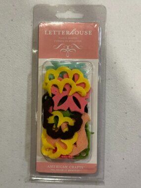 NEW American Crafts Letter House Fleece Shapes-20+ pieces